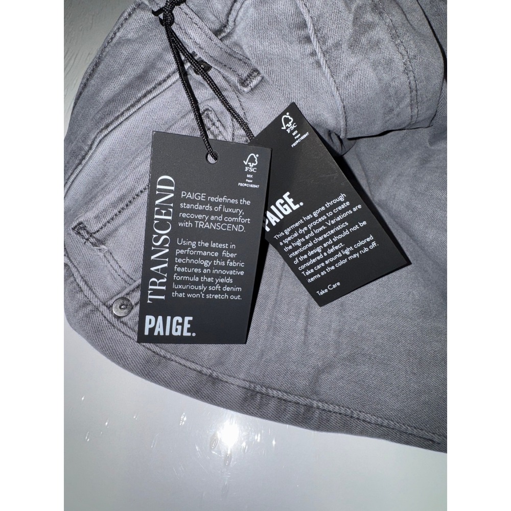 Paige Lennox Slim Transcend Grey Jeans Mens 28 NWT - Picture 7 of 8